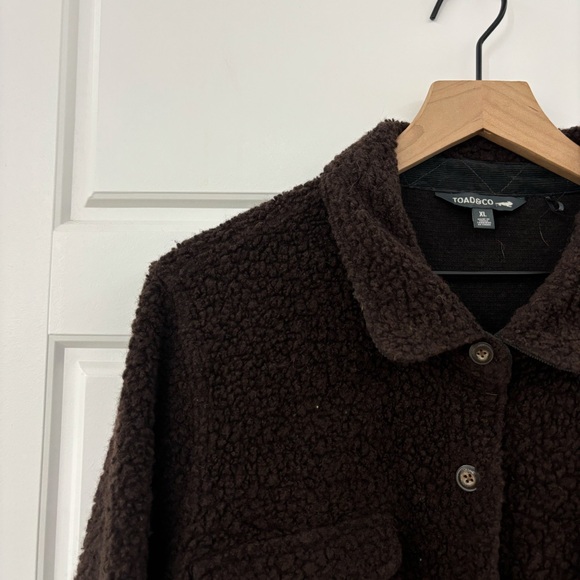 Toad&Co Telluride Sherpa Shirt Jacket Barn wood - Picture 7 of 7